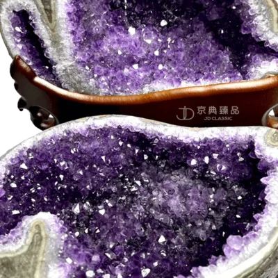【京典臻品】 水晶聚寶盆 紫水晶聚寶盆 7.92KG