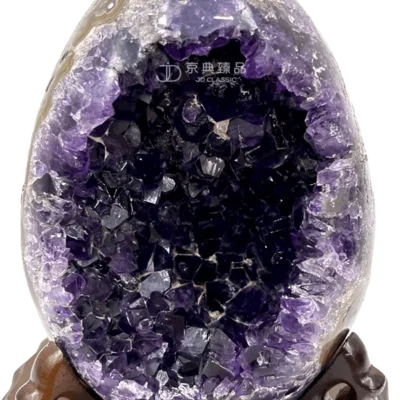 【京典臻品】 紫水晶洞 紫晶洞 ( 恐龍蛋 ) 1.3KG 最佳風水石
