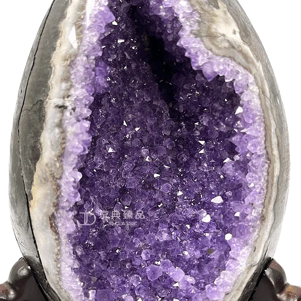 【京典臻品】 紫水晶恐龍蛋 紫水晶洞 ( 紫晶洞 ) 2.2KG 平心靜氣