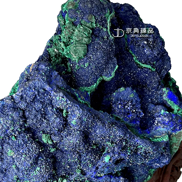【京典臻品】 藍銅礦孔雀石 藍銅礦孔雀石原礦 ( 孔雀石共生礦 ) 13KG