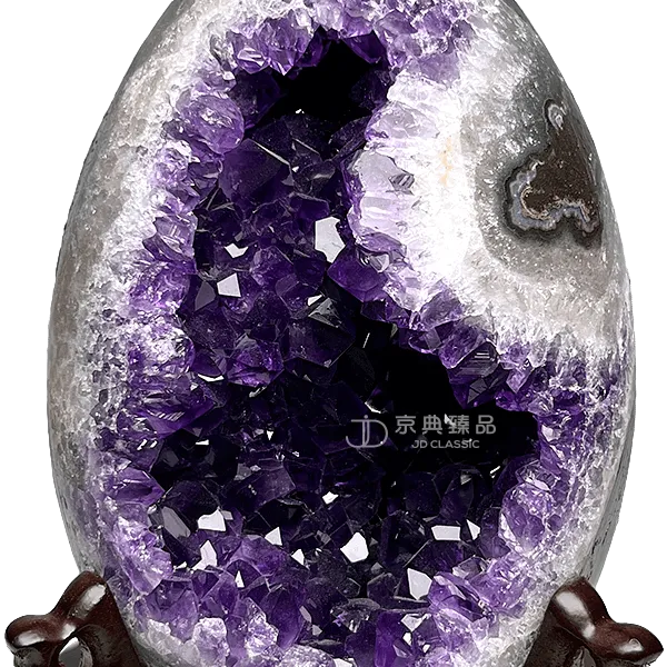 【京典臻品】 紫水晶恐龍蛋 紫水晶洞 ( 紫晶洞 ) 1.3KG 能量補給